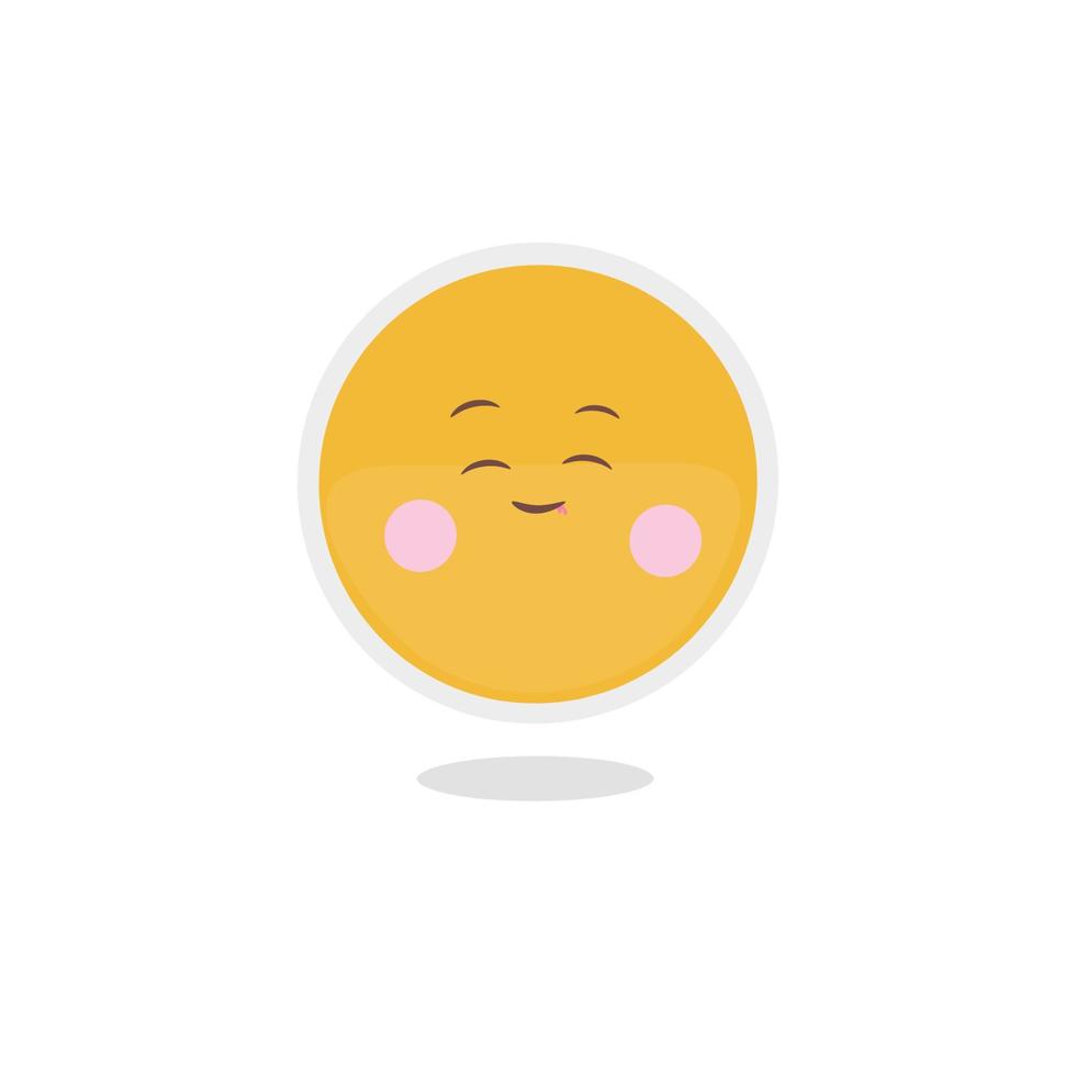 Cute emoji vector