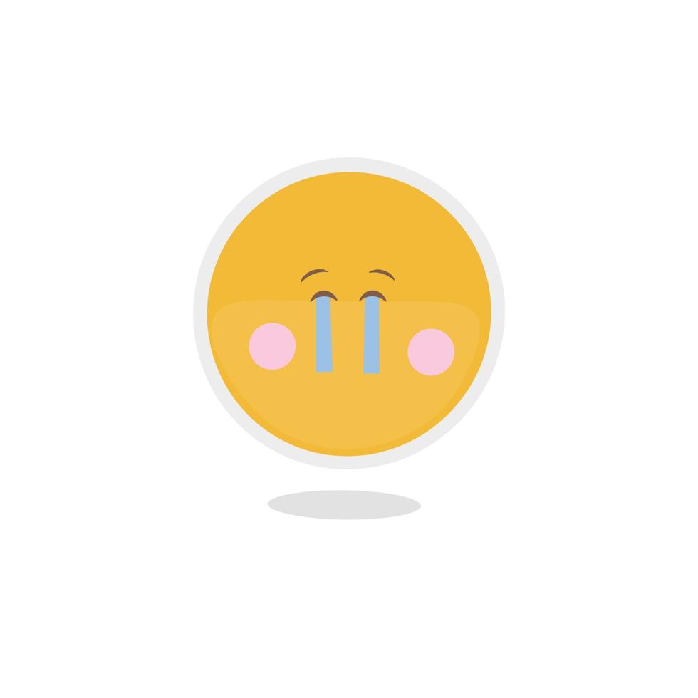 llorando emoji vector