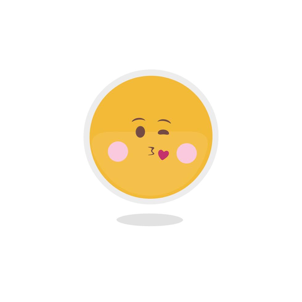 Cute emoji vector hand drawn illustration