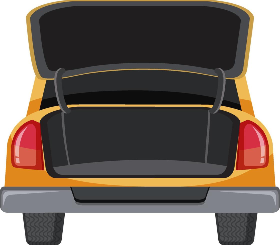 A car boot on white background vector