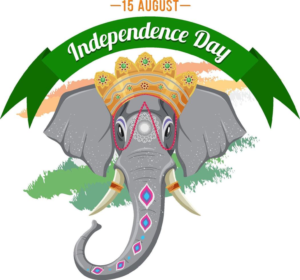 Happy India independence day vector