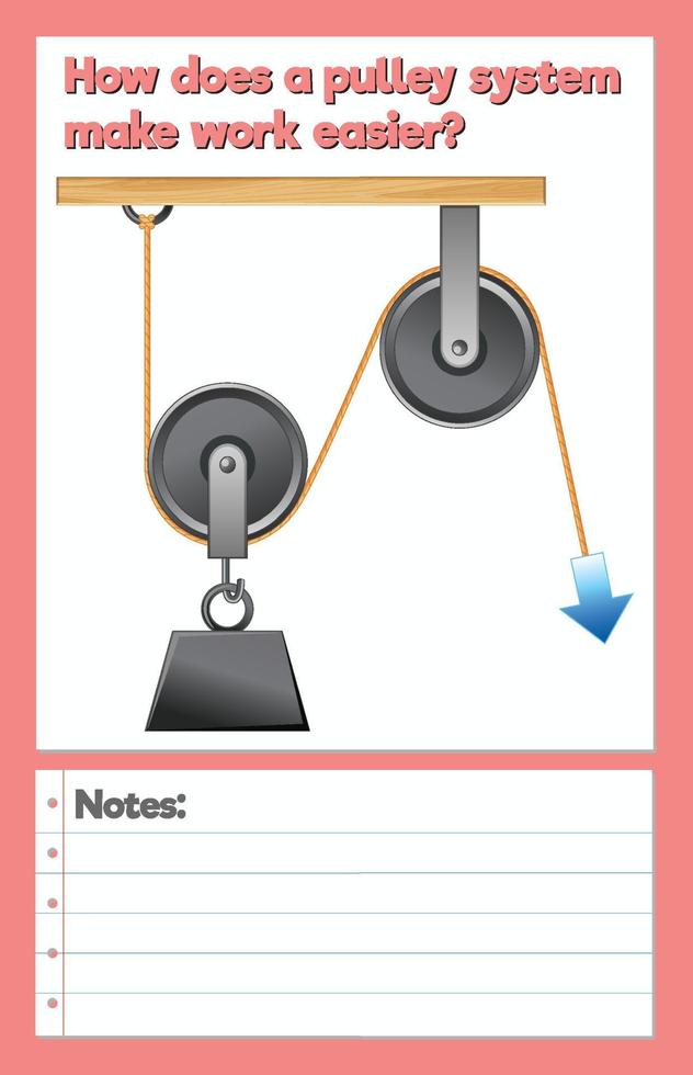 Science Experiment Log Worksheet vector