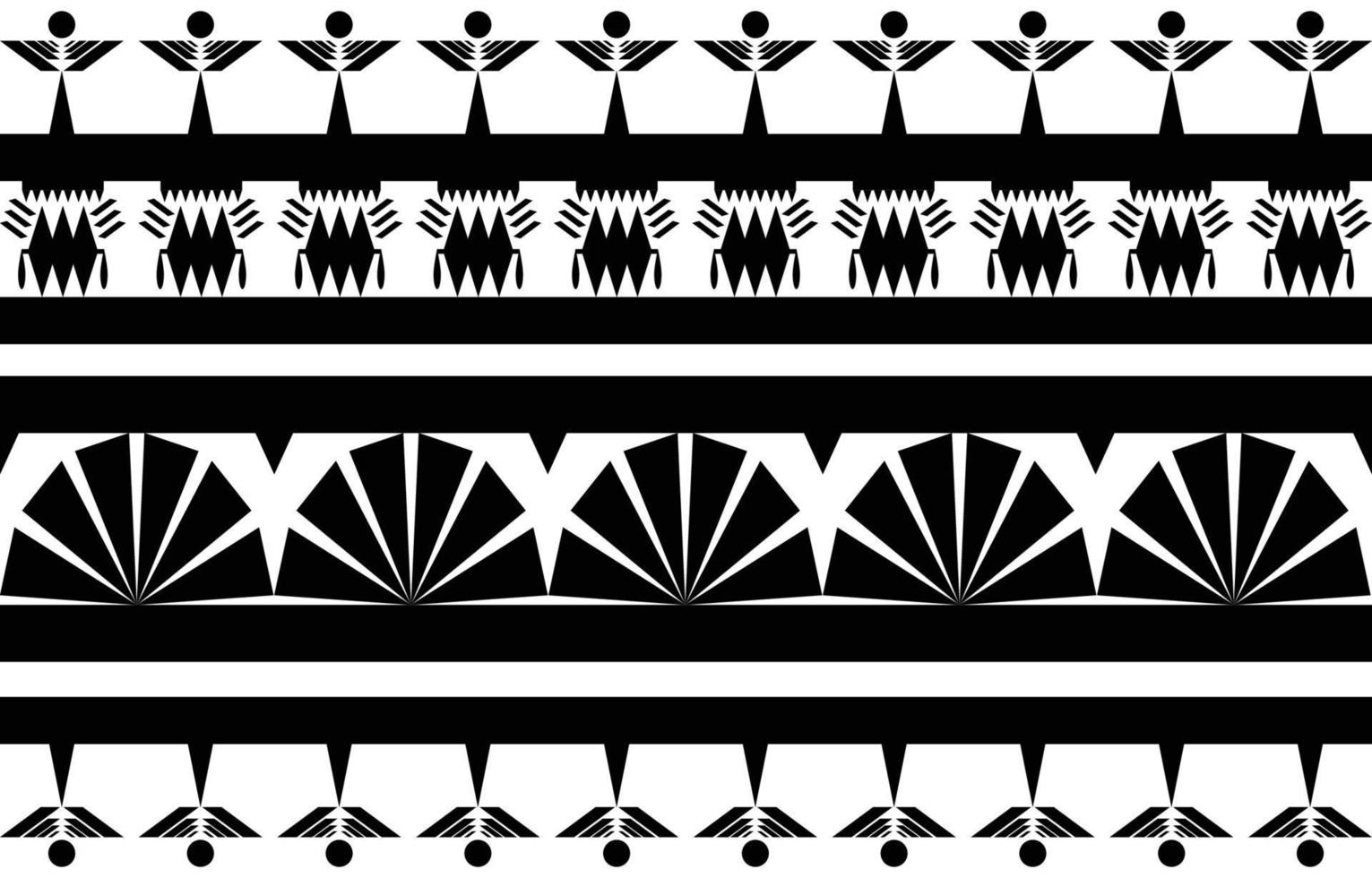 Black and white Abstract ethnic geometric pattern design for background or wallpaper. fabric pattern vector illustration