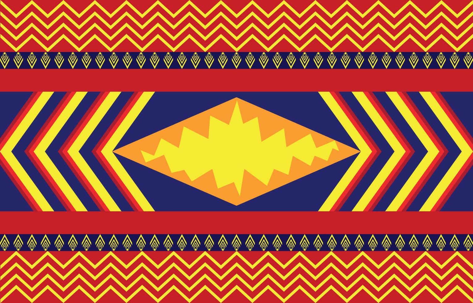 colorful Abstract african or american ethnic geometric pattern design for background or wallpaper. fabric pattern vector illustration