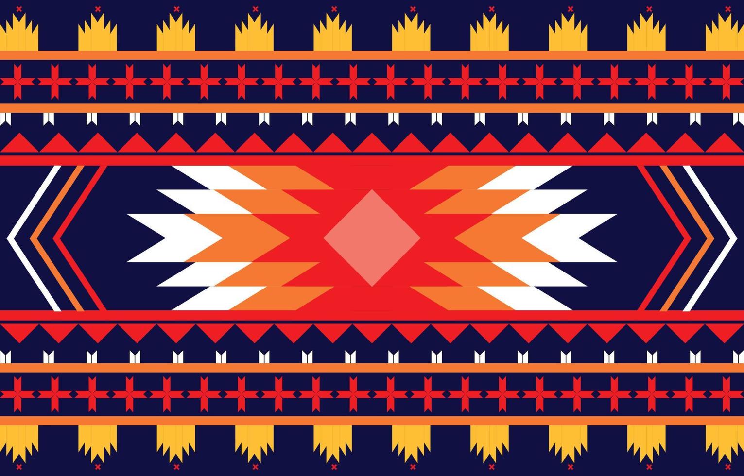 colorful Abstract african or american ethnic geometric pattern design for background or wallpaper. fabric pattern vector illustration