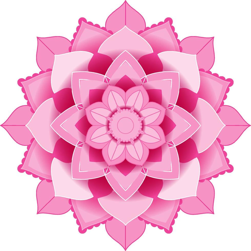 mandala vintage con líneas finas vector