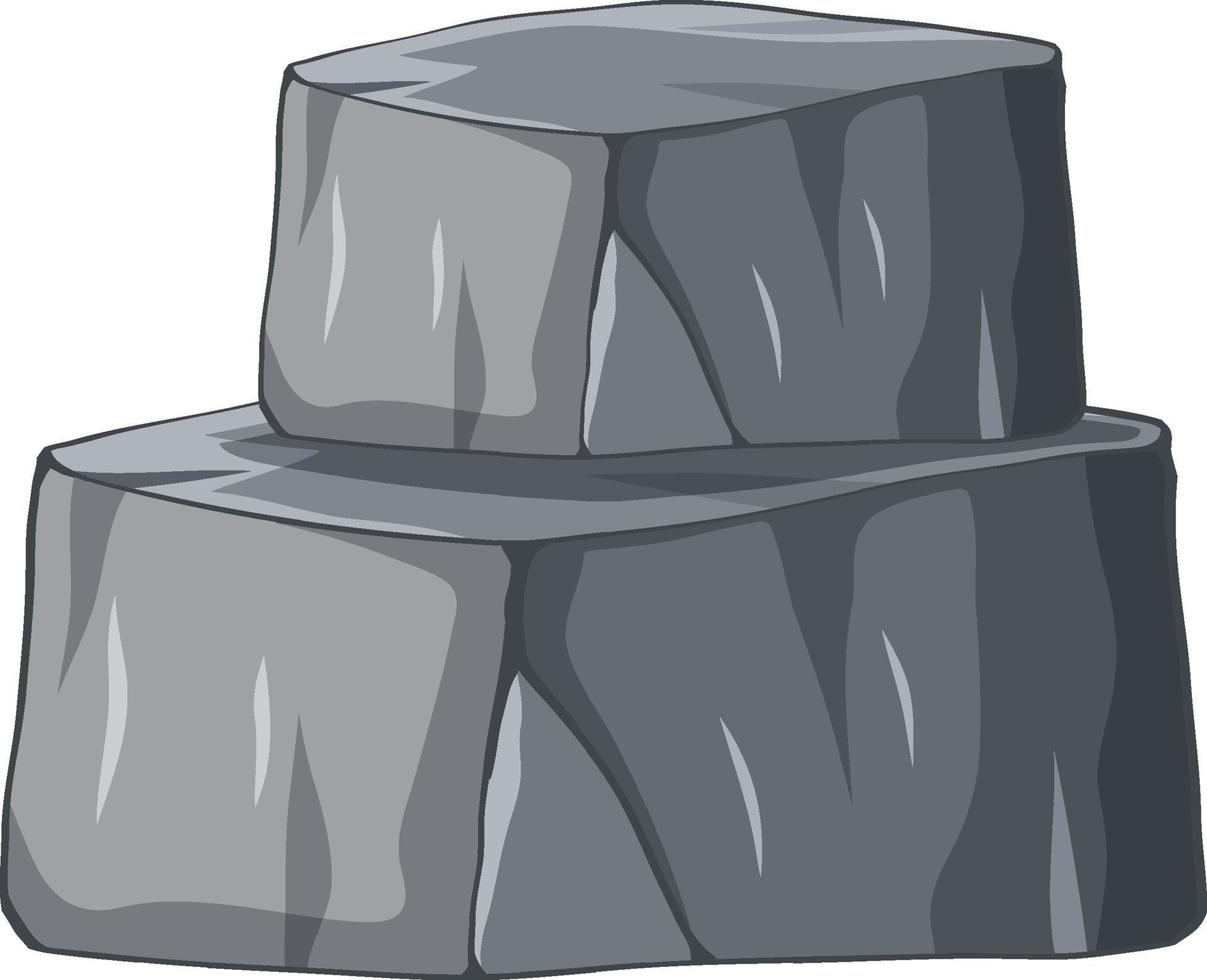 Stack of stones in cartoon style vector