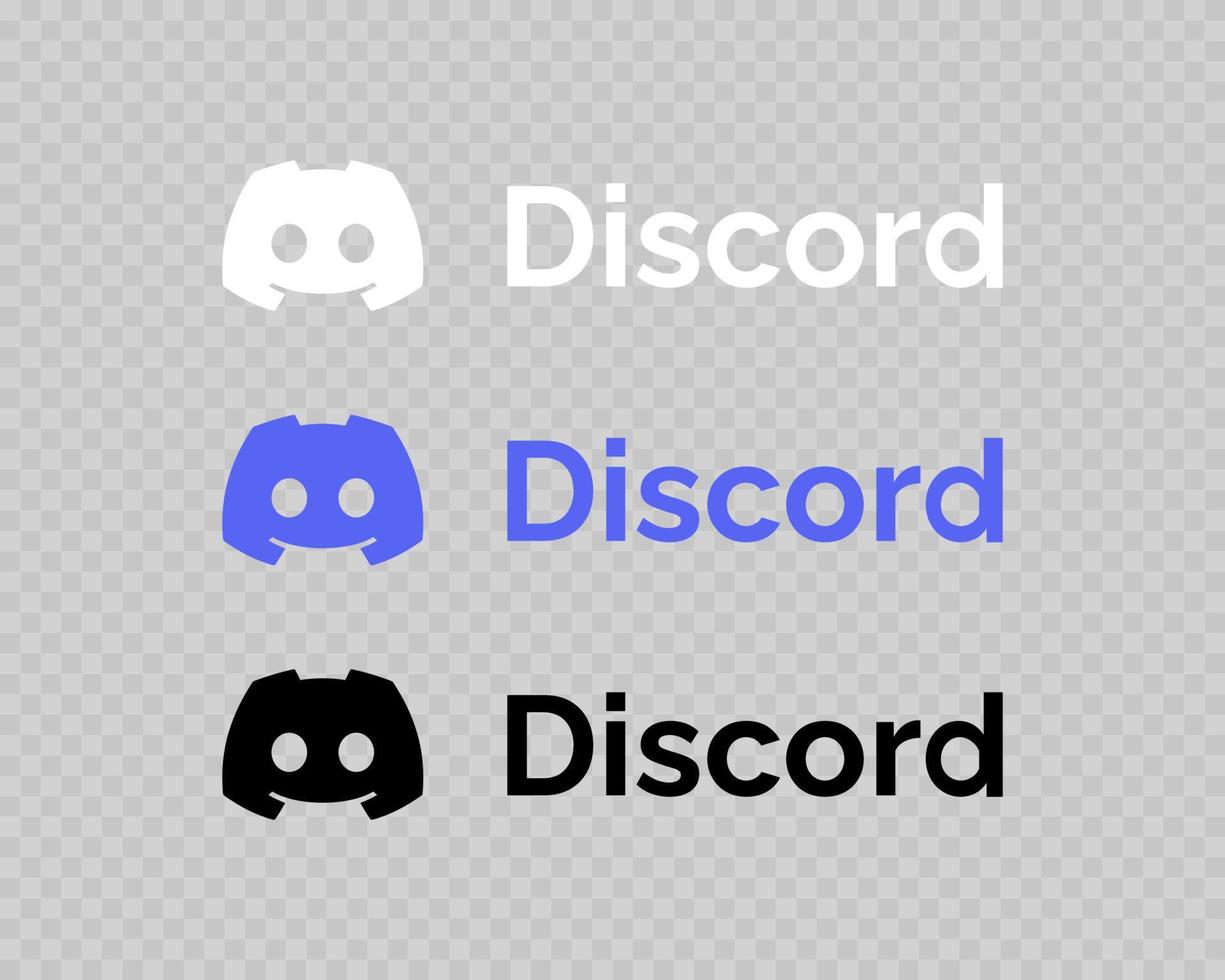 Discord Logo Icons editorial collection vector