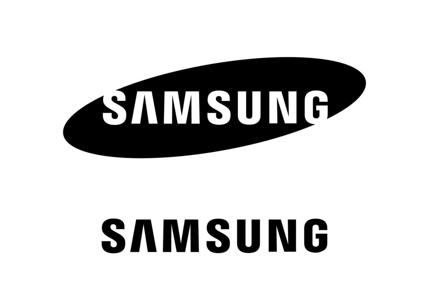 logotipo de samsung icono editorial vector