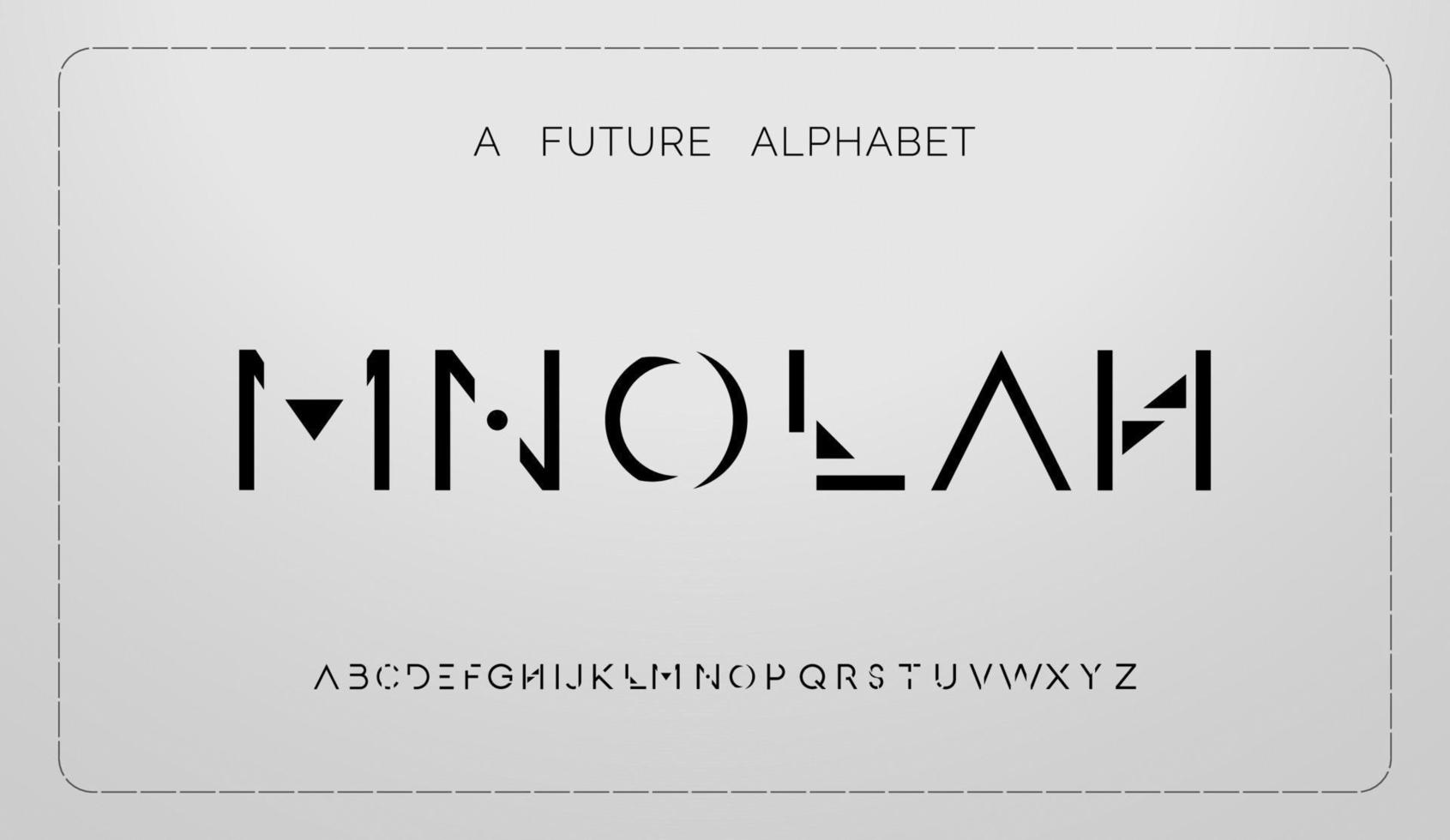Modern abstract alphabet fonts. typography technology, electronic, movie, digital, music, future, logo creative font vector