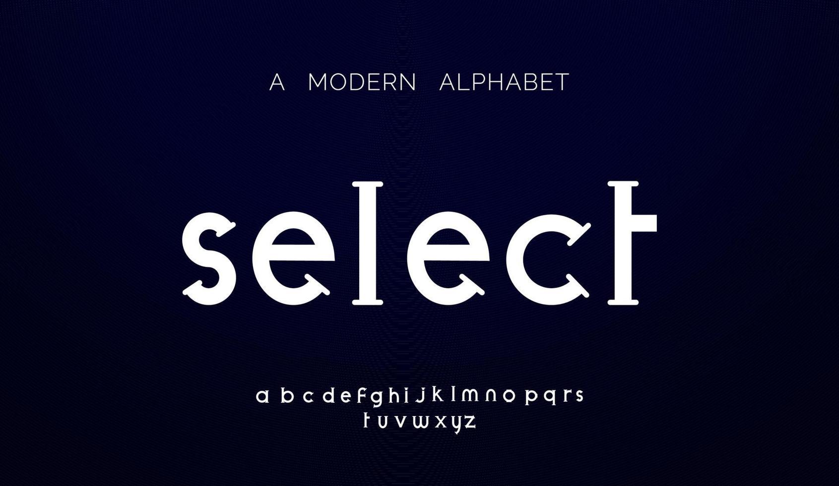 Modern abstract alphabet fonts. typography technology, electronic, movie, digital, music, future, logo creative font vector