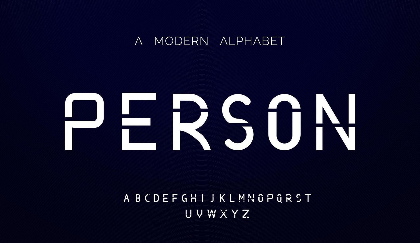 Modern abstract alphabet fonts. typography technology, electronic, movie, digital, music, future, logo creative font vector