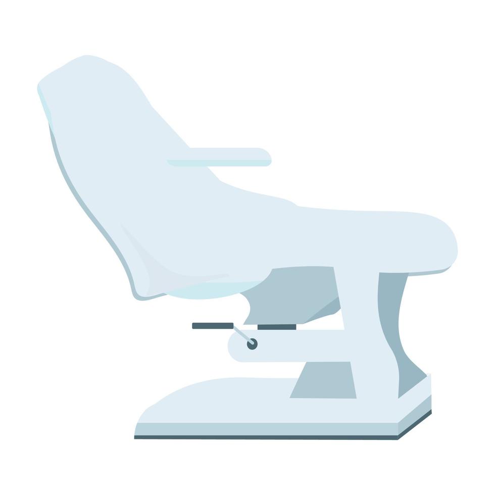 silla de salón para lavar el cabello objeto vectorial de color semiplano. artículo de tamaño completo en blanco. herramienta de peluquería. equipo de salón ilustración de estilo de dibujos animados simple para diseño gráfico web y animación vector