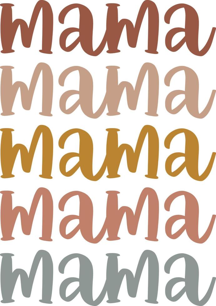 Retro Vintage Mama 01 vector