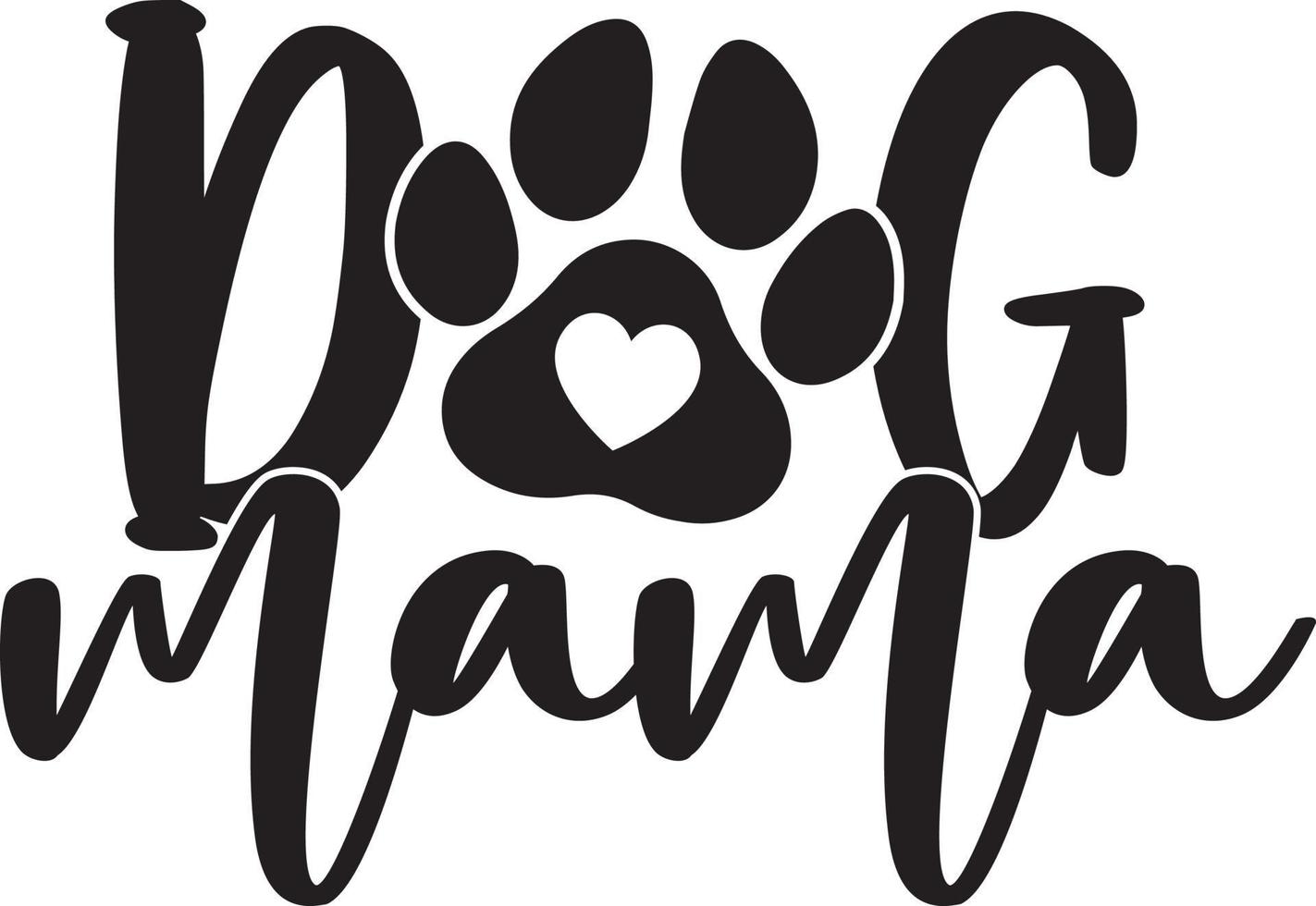 Dog Mama Vector