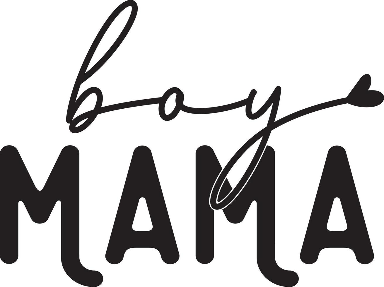 Boy Mama Vector