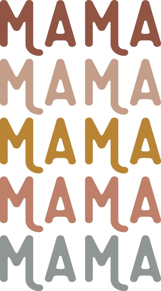 Retro Vintage Mama 02 vector