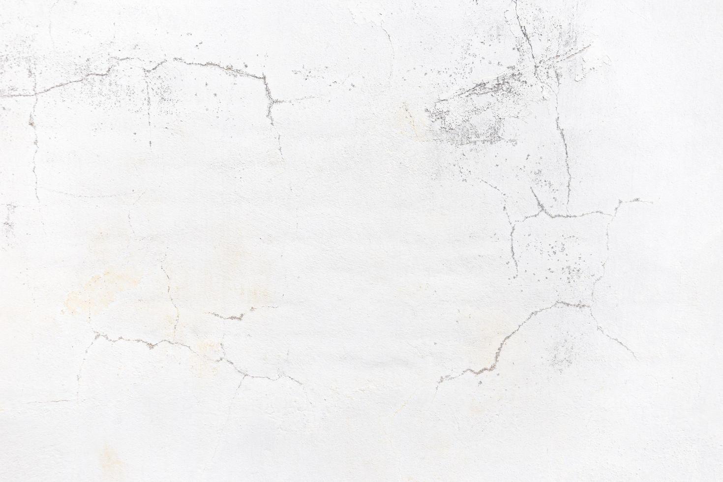 Old white cement wall background with cracks. photo