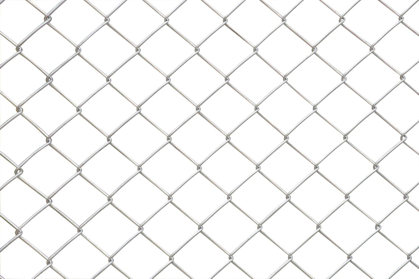 wire fence isolated on white for backgrounds texture photo