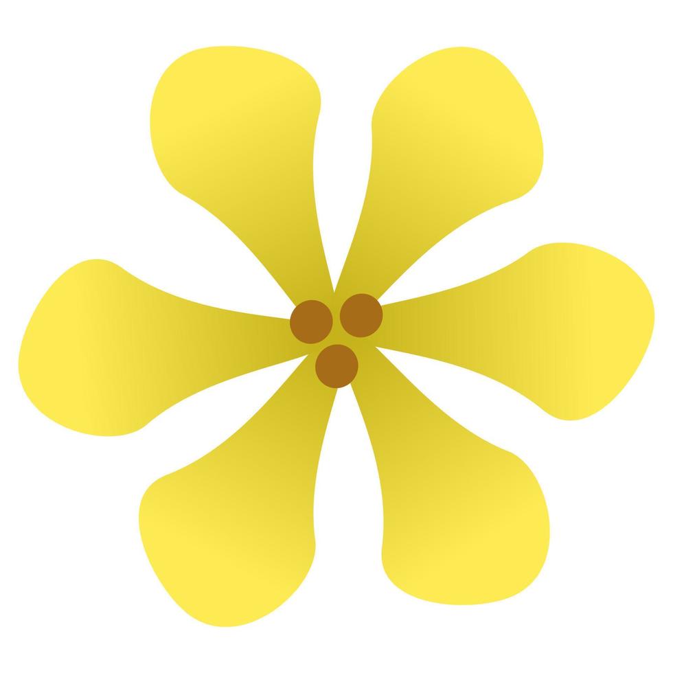 Rose periwinkle flower icon. vector
