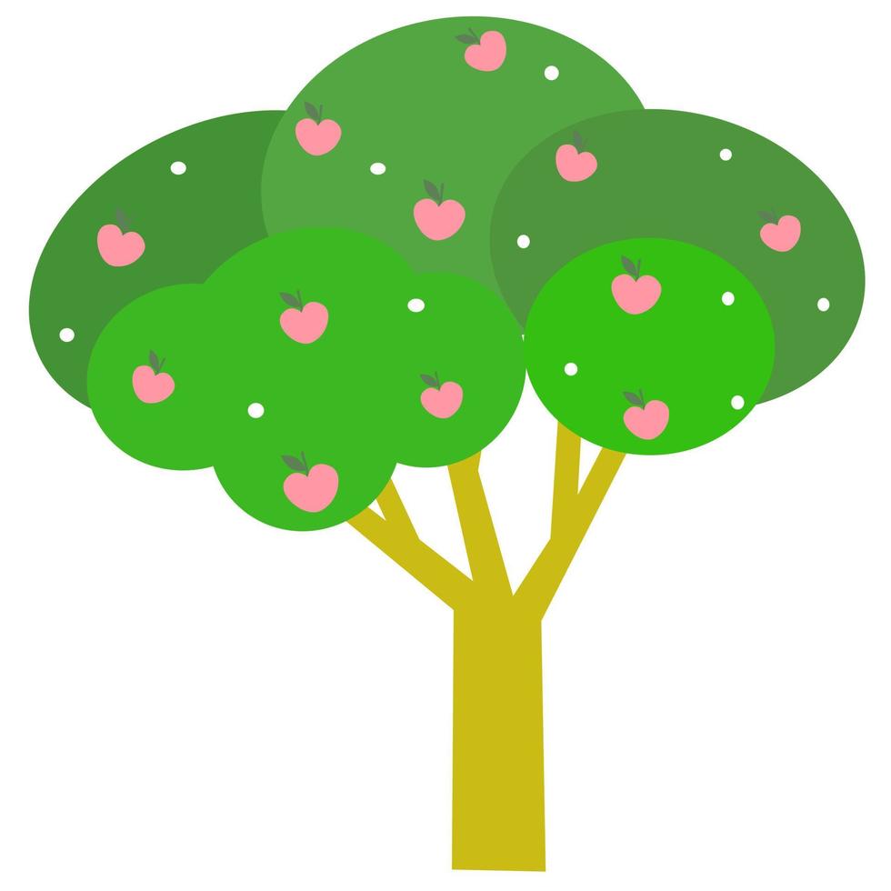 Apple tree icon. vector