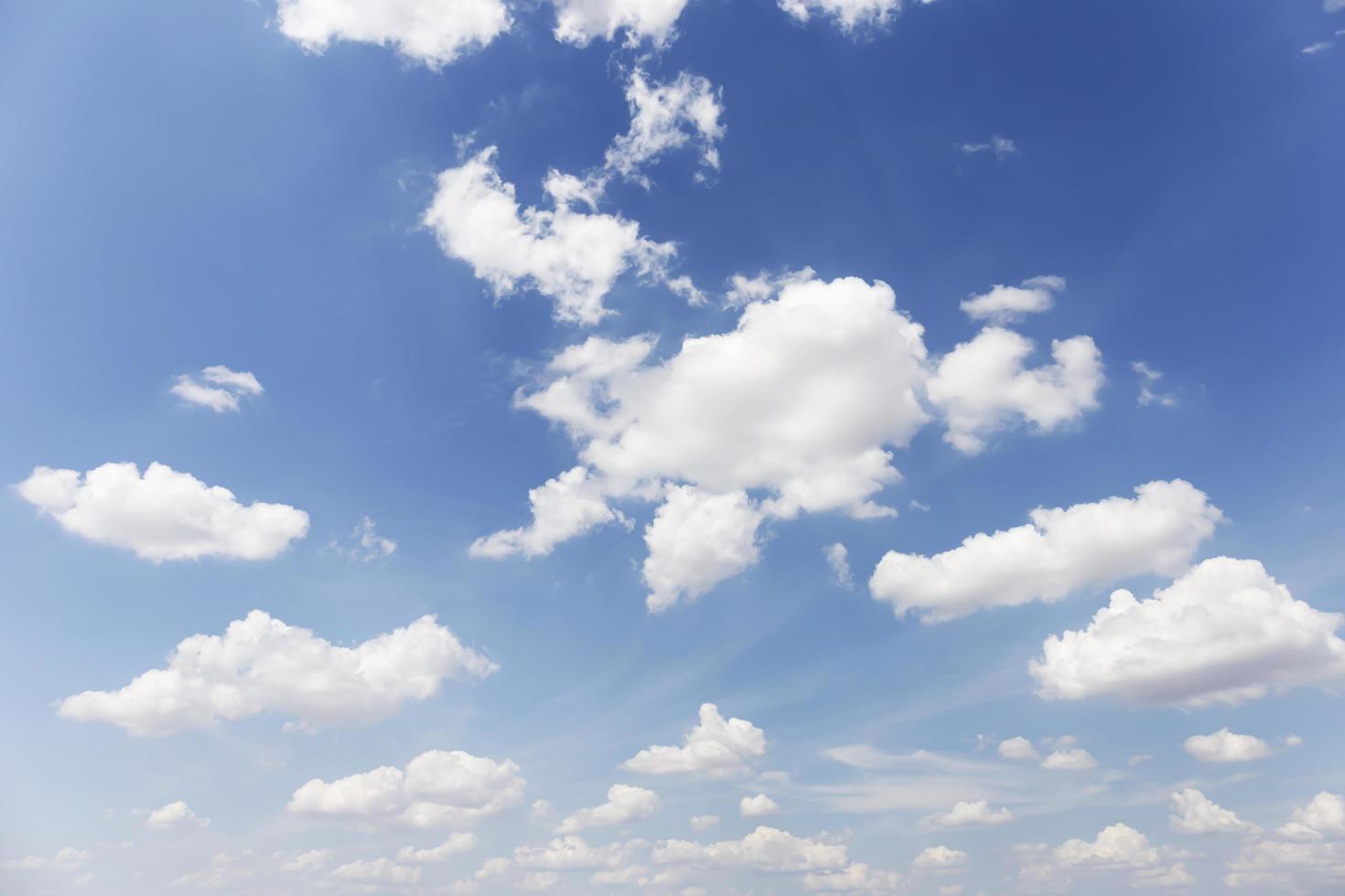 Blue sky background with clouds' natural background. photo