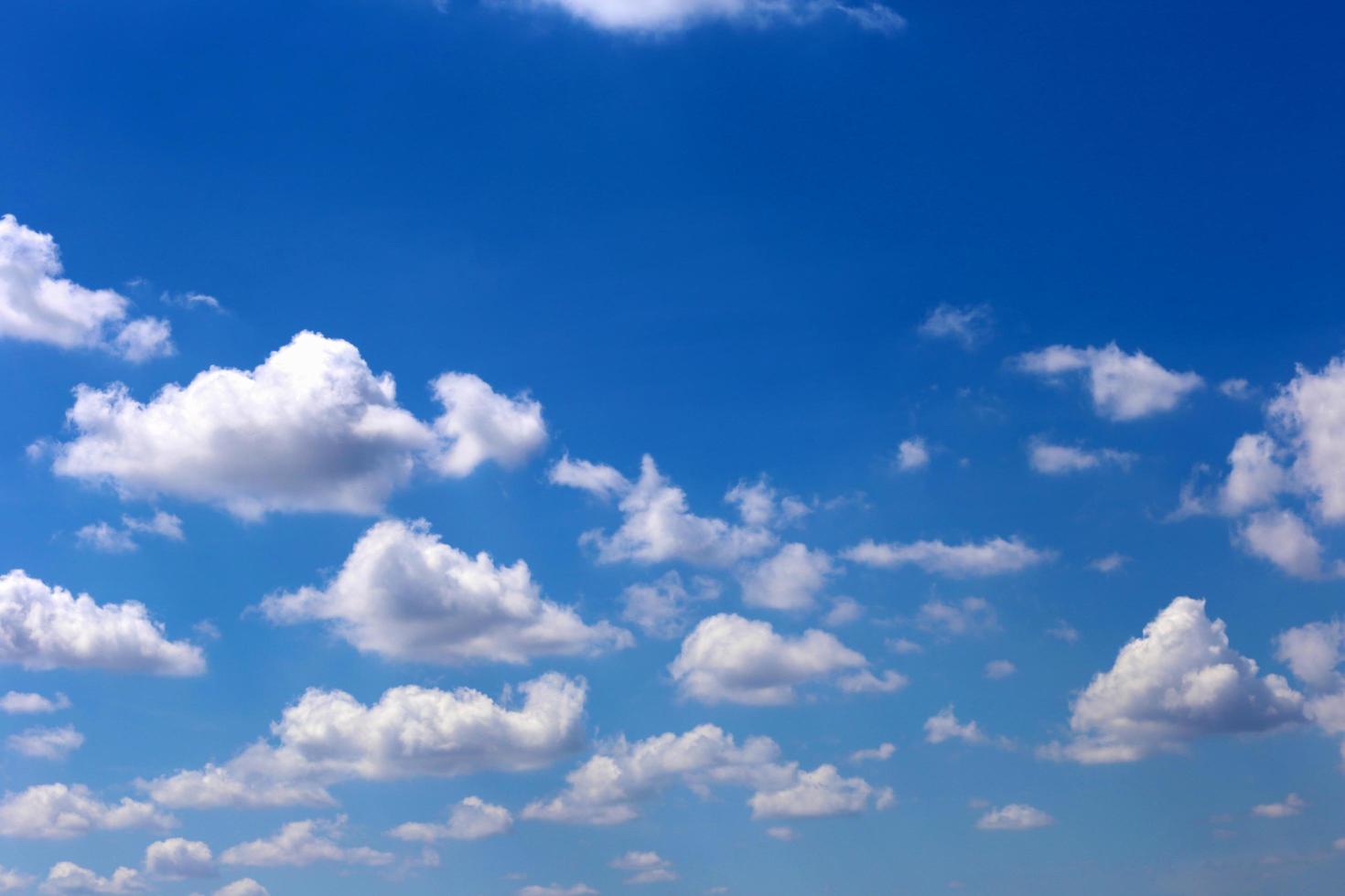 blue sky with clouds photo