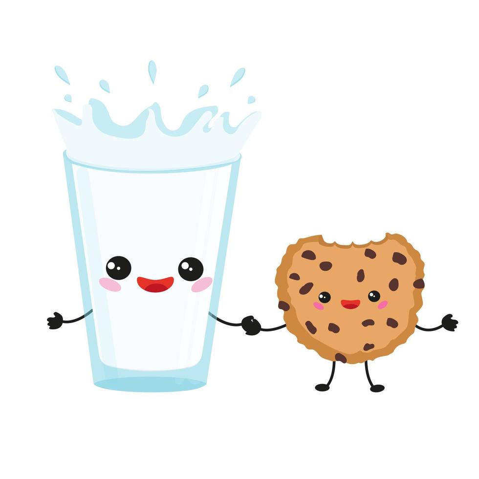 lindo vaso alegre de leche y galletas. ilustración de dibujos animados de vectores 6894099 Vector en Vecteezy lindo vaso alegre de leche y galletas. ilustración de dibujos animados de vectores 6894099 Vector en Vecteezy
