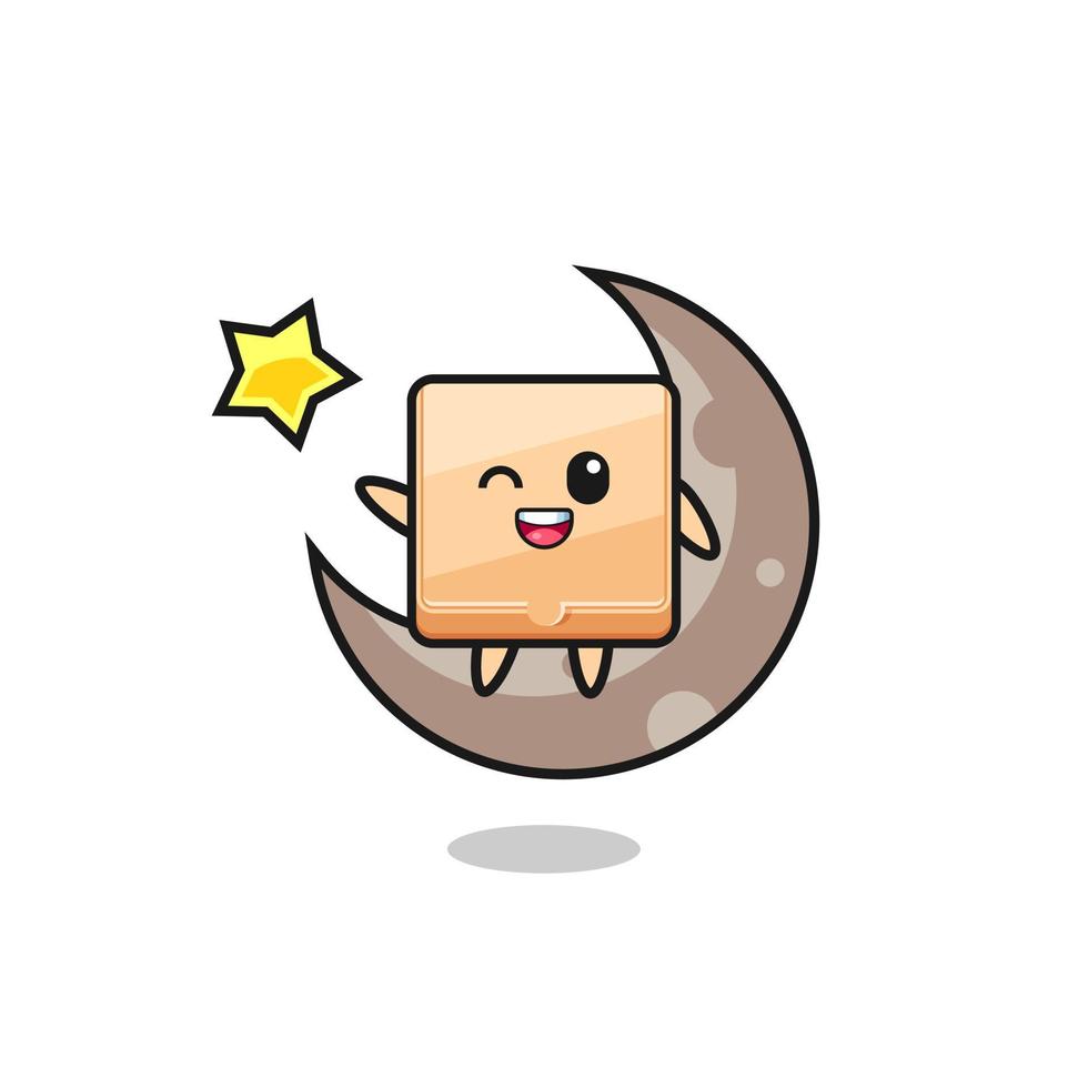 illustration of pizza box cartoon sitting on the half moon 6894318 Vector Art at Vecteezy illustration of pizza box cartoon sitting on the half moon 6894318 Vector Art at Vecteezy