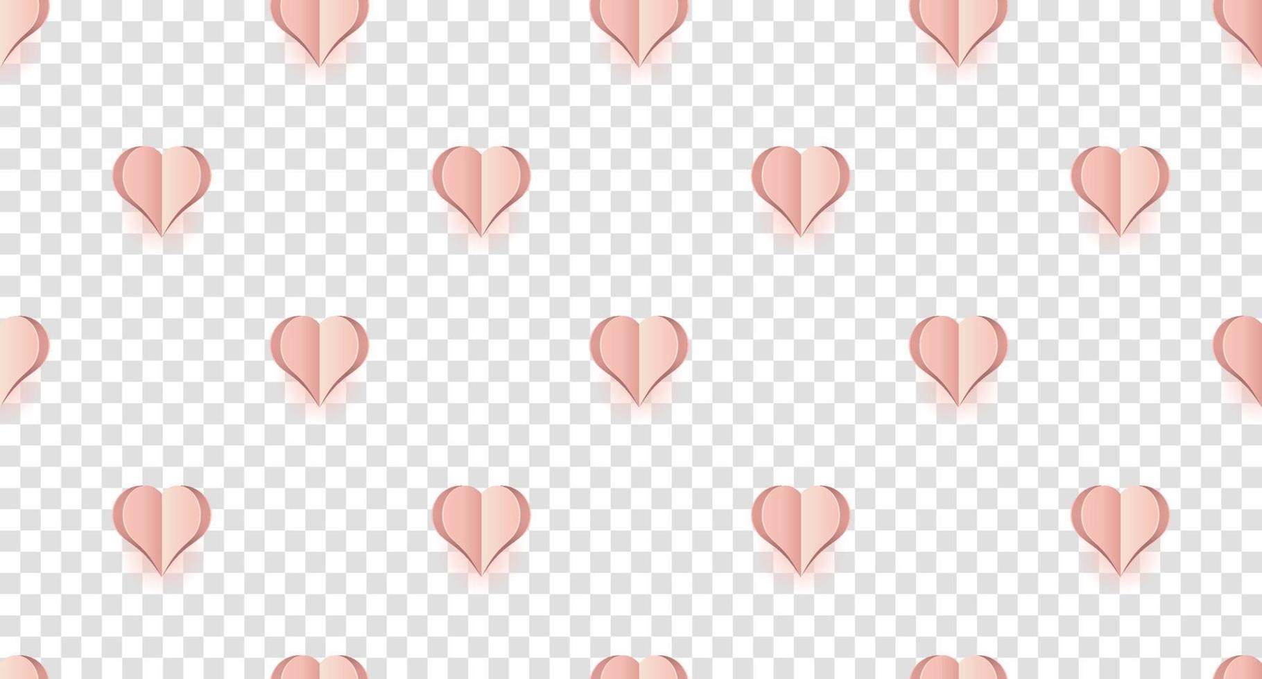 Seamless pattern with pink hearts. Hearts wallpaper. Cute pink hearts seamless texture pattern. Cute seamless pattern. Vector illustration