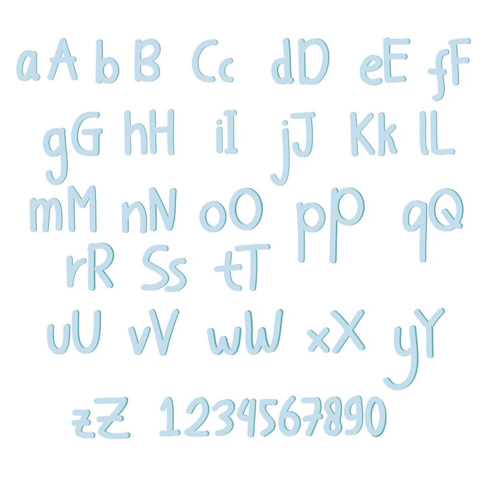 Simple Alphabet vector