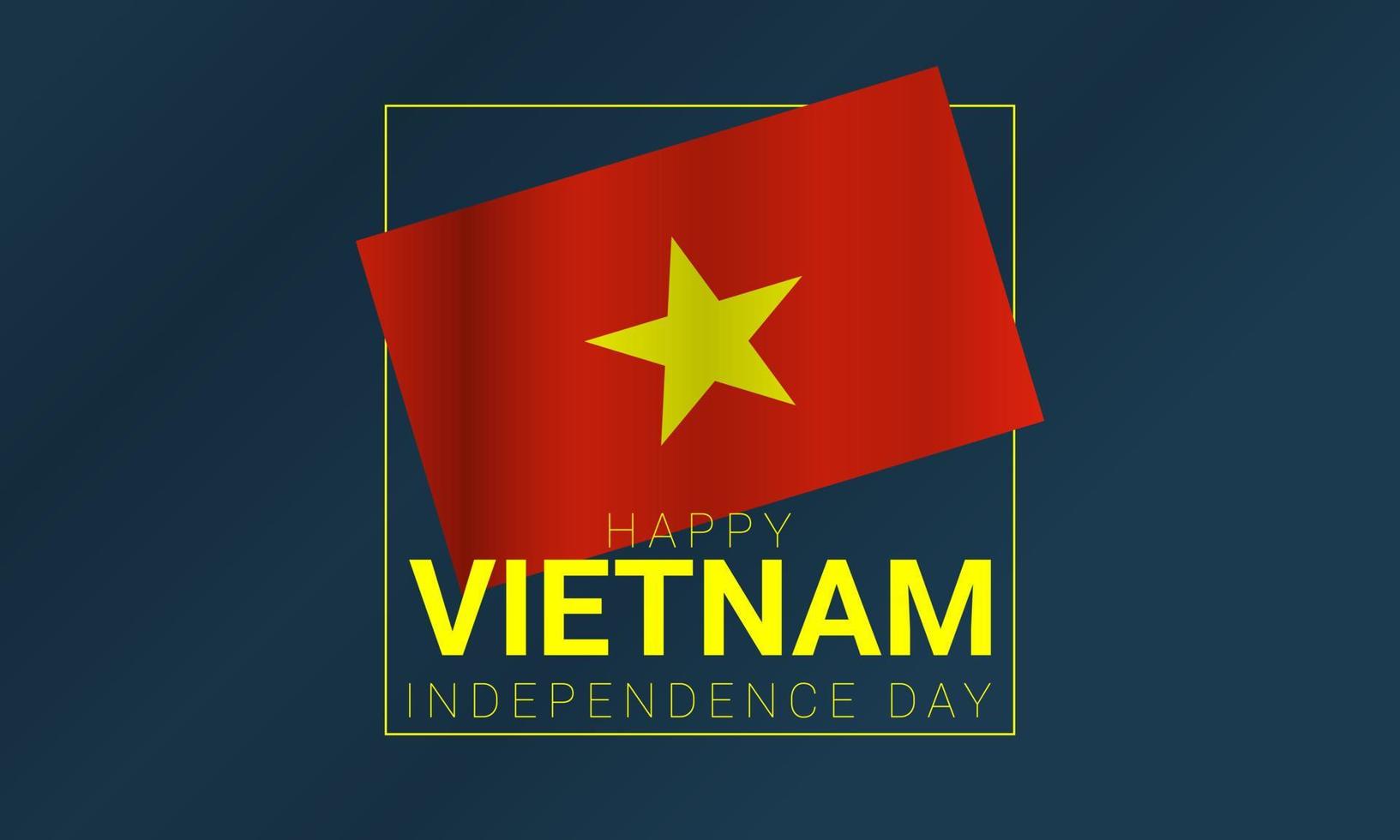 antecedentes del día de la independencia de vietnam. vector