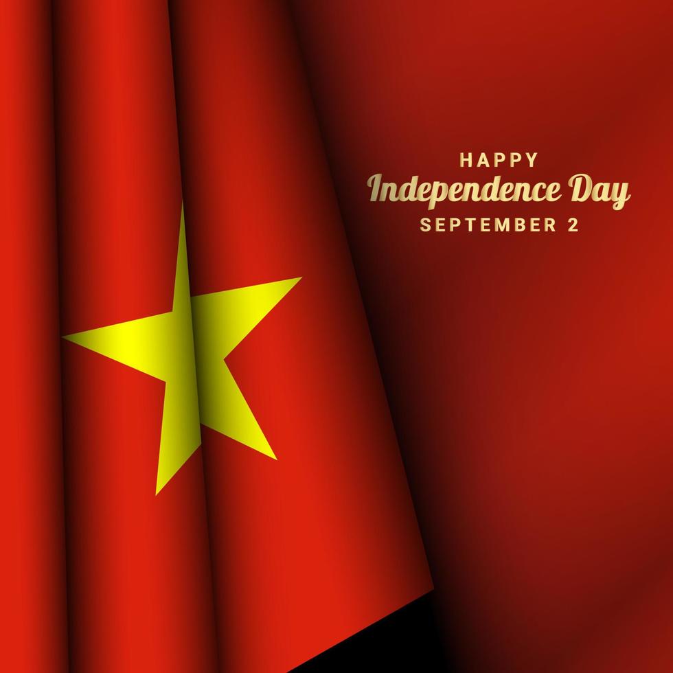 antecedentes del día de la independencia de vietnam. vector