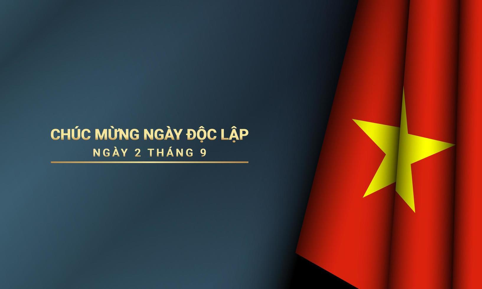 antecedentes del día de la independencia de vietnam. vector