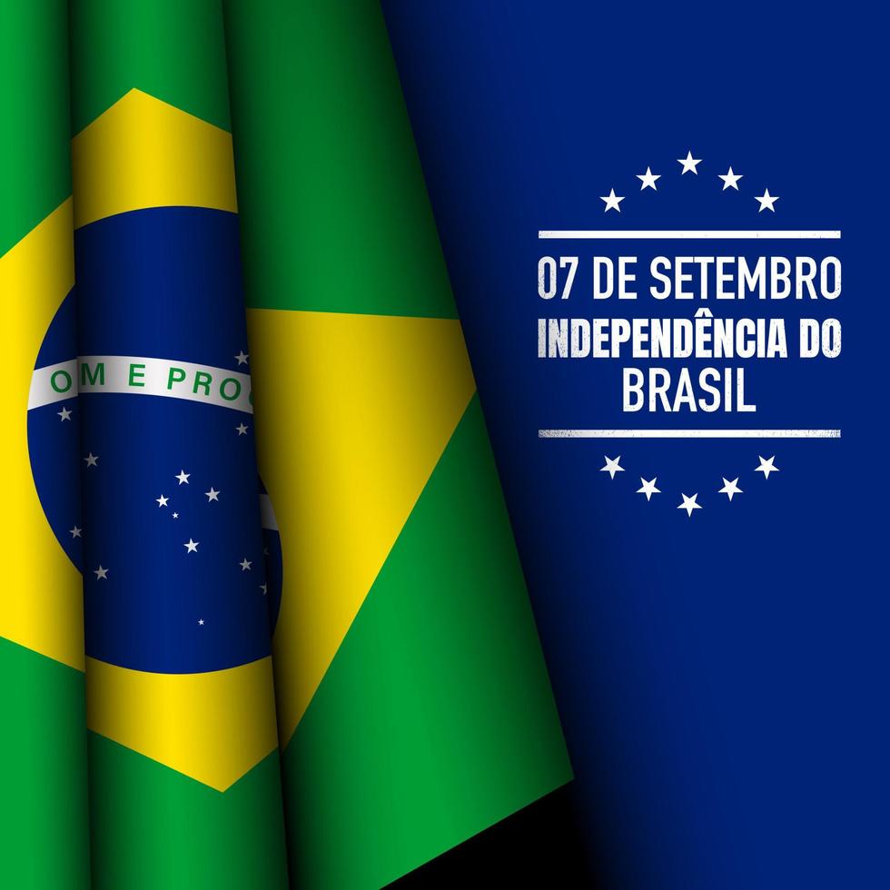 antecedentes del día de la independencia de brasil. vector