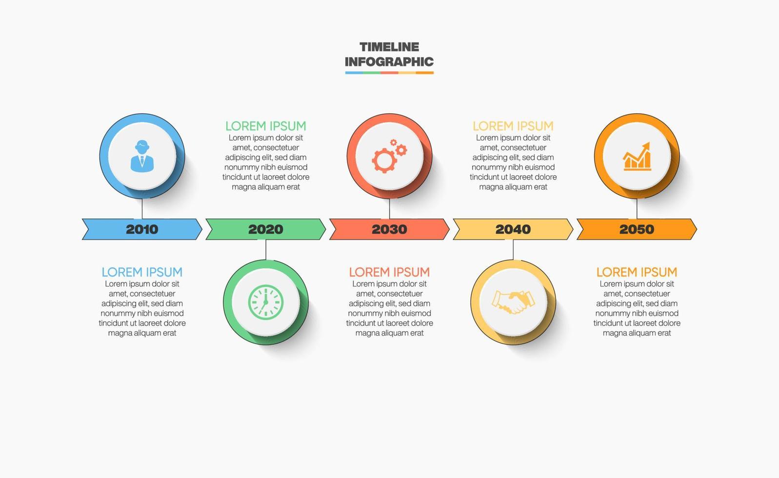 Presentation business infographic template vector