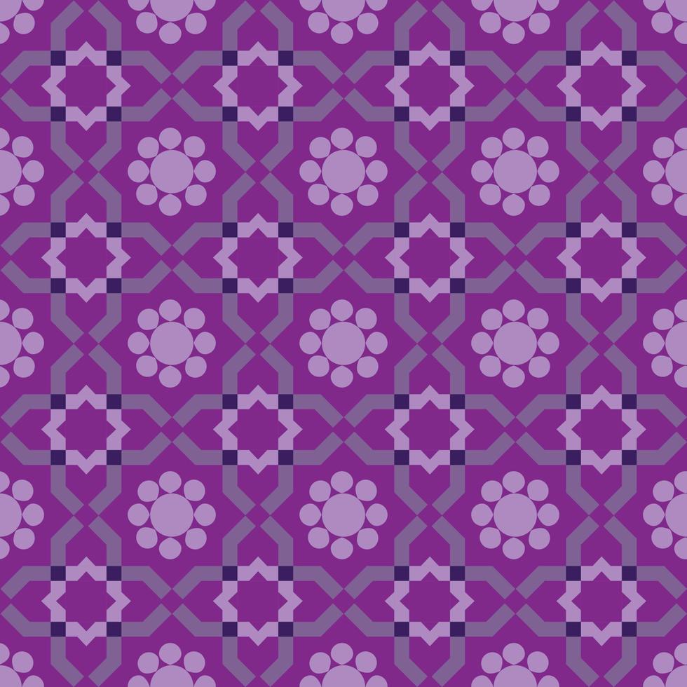 Vector seamless pattern. Weaving Pattern square more frequent, Vector seamless pattern. Modern stylish texture. Trendy graphic design for out clothes test equipment, interior, wallpaper flowers purple