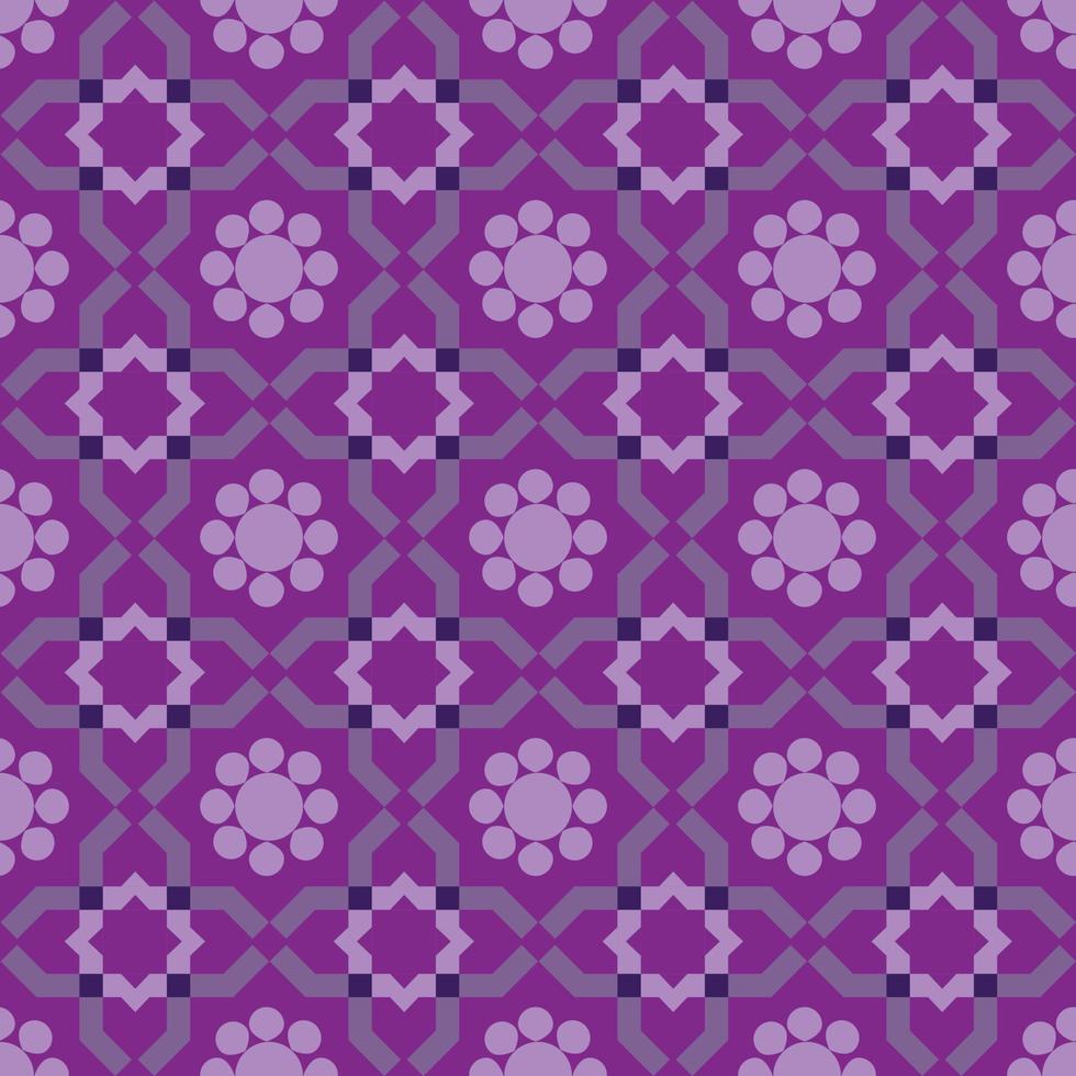 Vector seamless pattern. Weaving Pattern square more frequent, Vector seamless pattern. Modern stylish texture. Trendy graphic design for out clothes test equipment, interior, wallpaper flowers purple