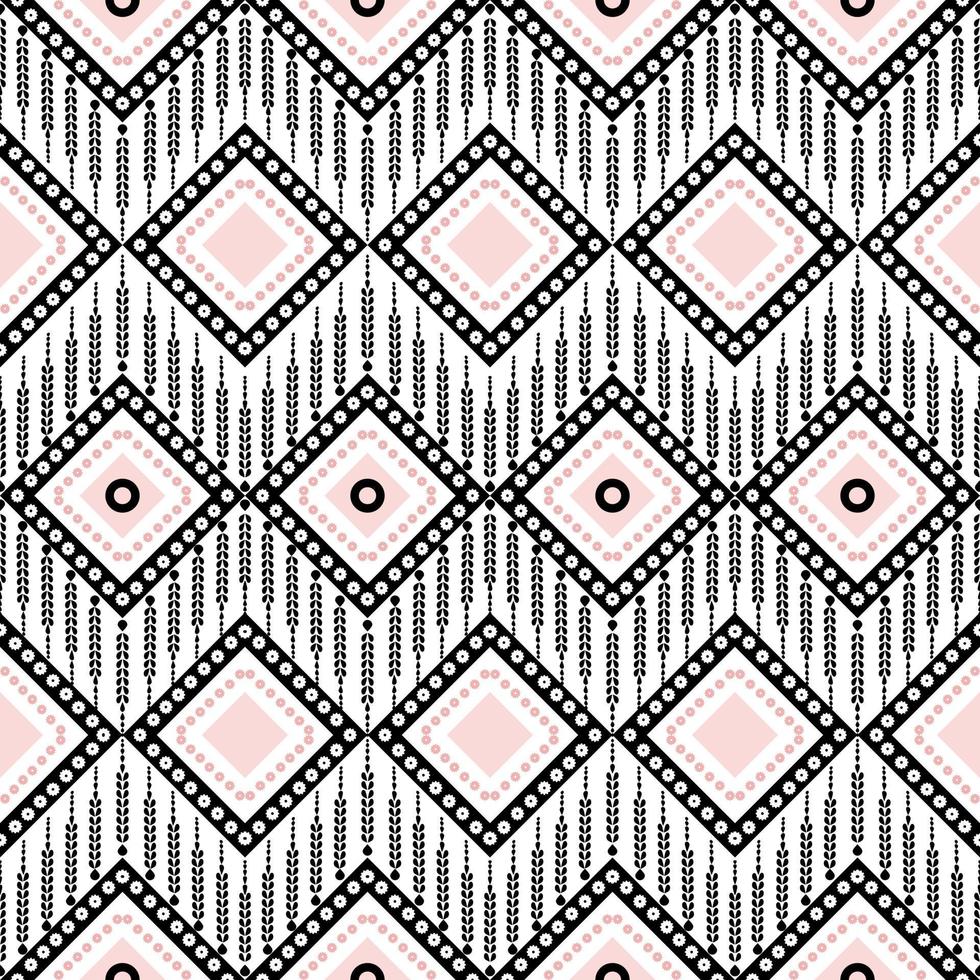 Weaving Pattern square more frequent, Vector seamless pattern. Modern stylish texture. Trendy graphic design for out clothes test equipment, interior, wallpaper black and pink.
