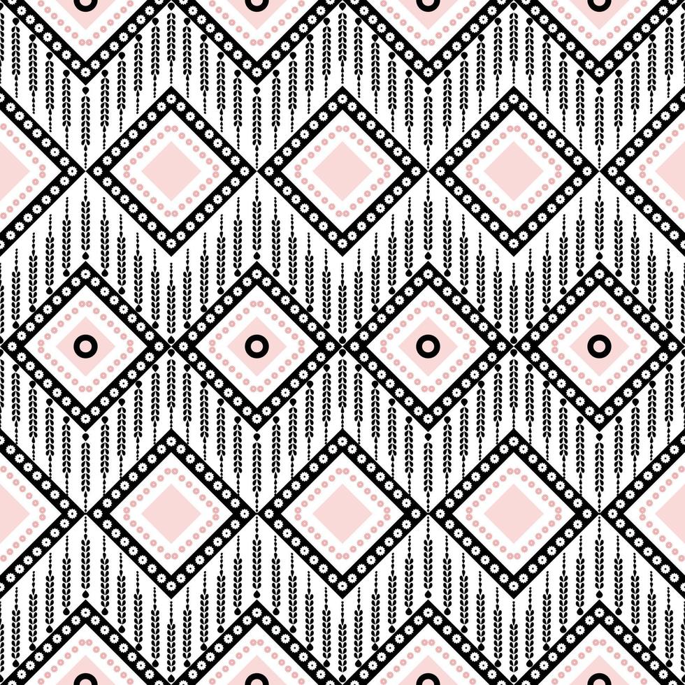 Weaving Pattern square more frequent, Vector seamless pattern. Modern stylish texture. Trendy graphic design for out clothes test equipment, interior, wallpaper black and pink.