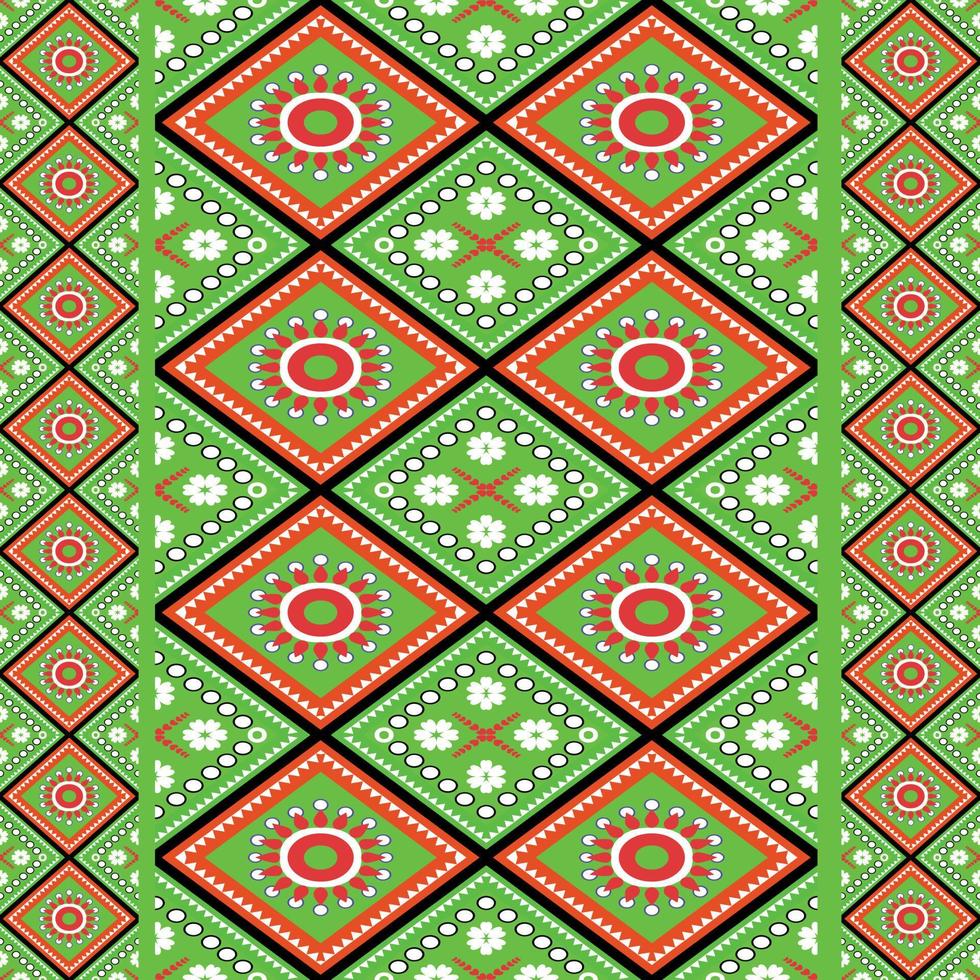 patrón de tejido cuadrado más frecuente, patrón vectorial sin costuras. textura con estilo moderno. diseño gráfico de moda para equipos de prueba de ropa, interior, papel tapiz verde. vector