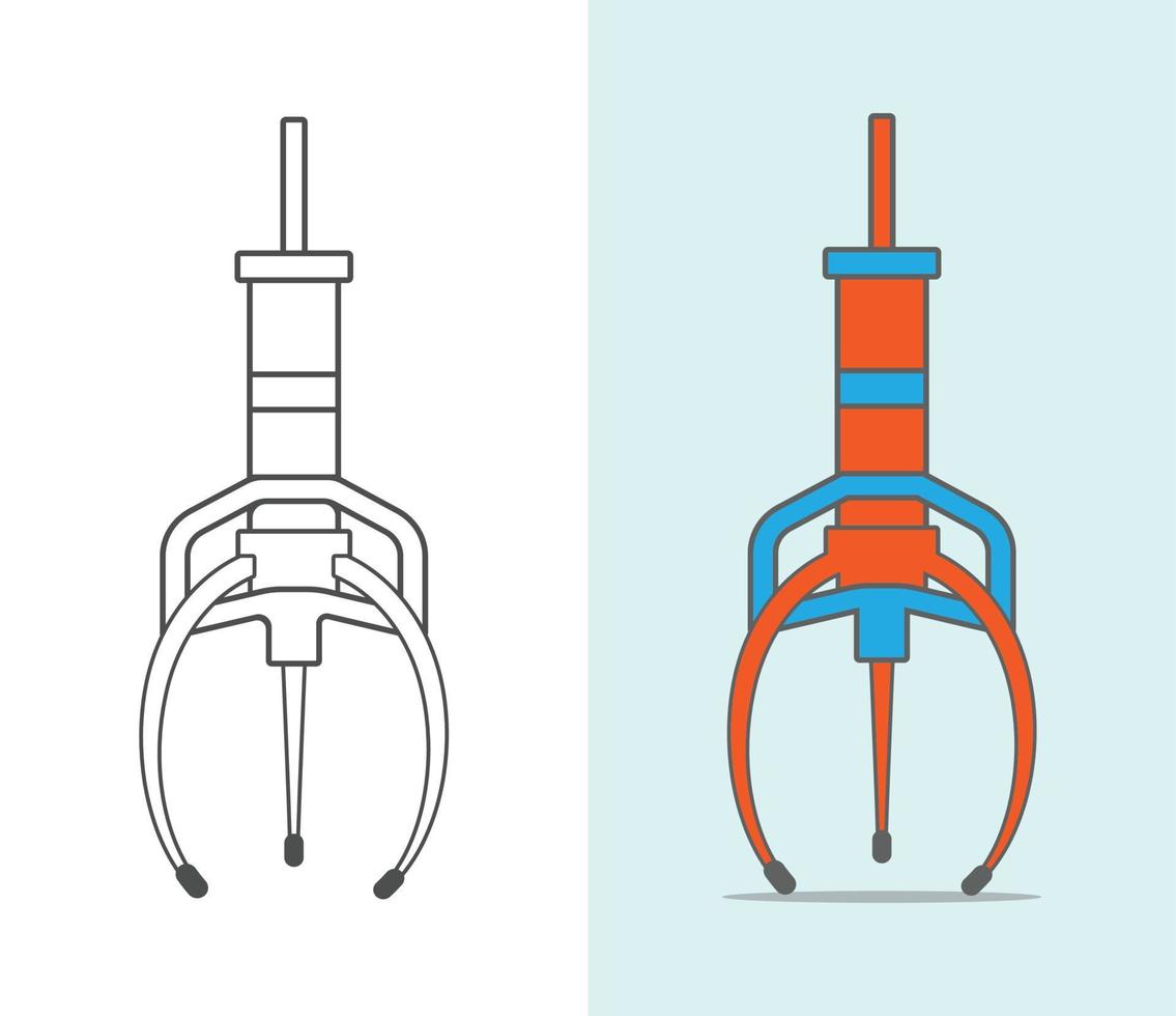 Claw Crane Machine vector Illustration