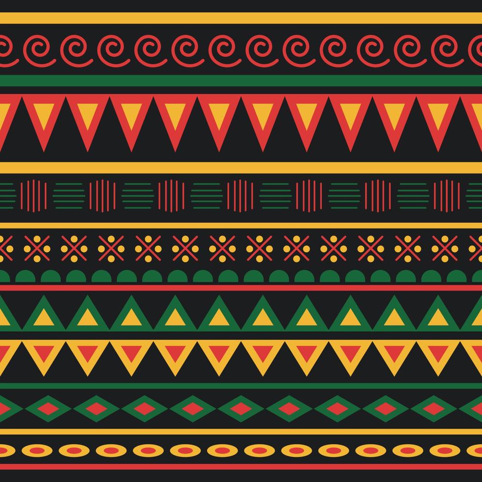 Pan African Color Seamless Pattern vector