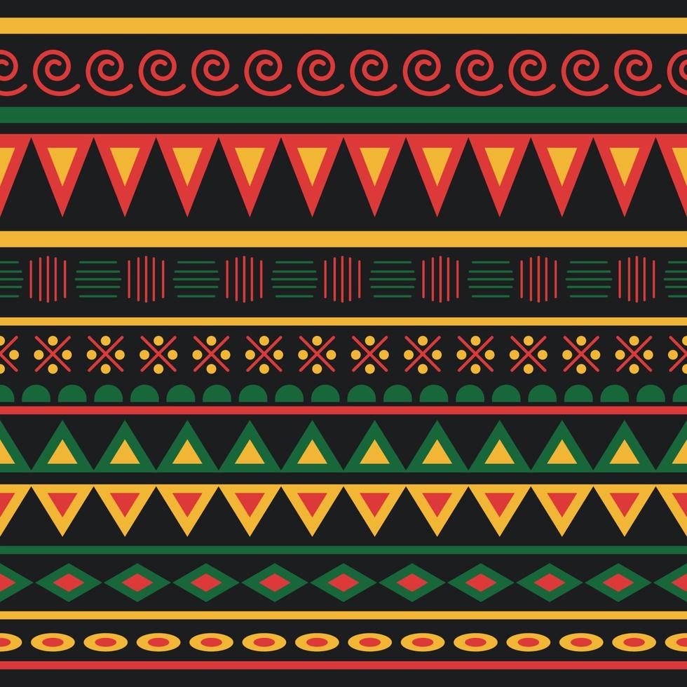 Pan African Color Seamless Pattern vector