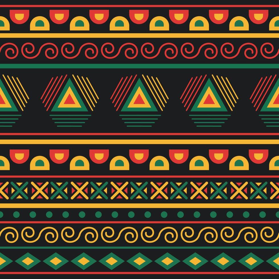 Pan African Color Seamless Pattern vector