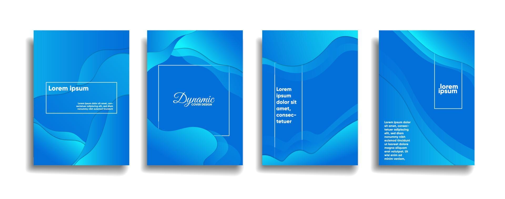 modern background design with trendy and vivid vibrant color. blue placard poster vector cover template