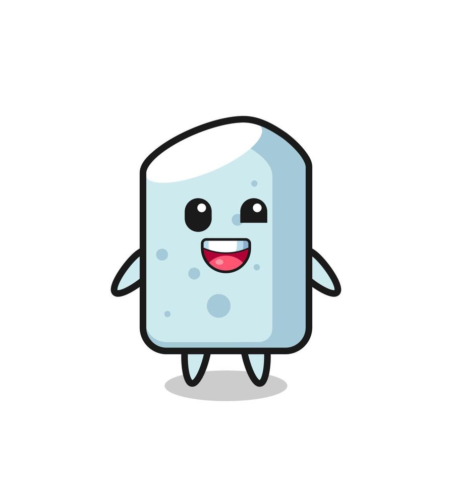 illustration of an chalk character with awkward poses vector