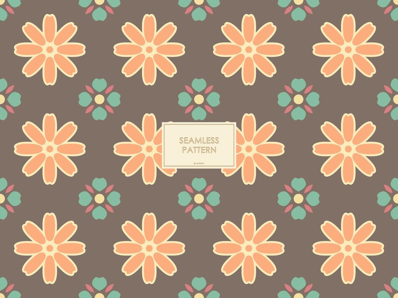 COLORFUL BATIK PATTERN WITH SIMPLE SHAPES. BATIK SEAMLESS PATERN VECTOR