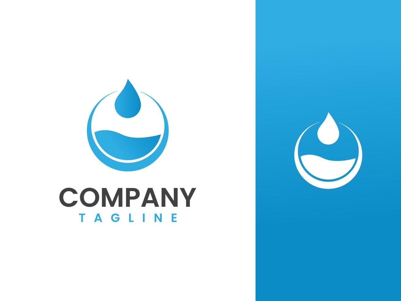 Water Drop logo template, water and drop concept vector