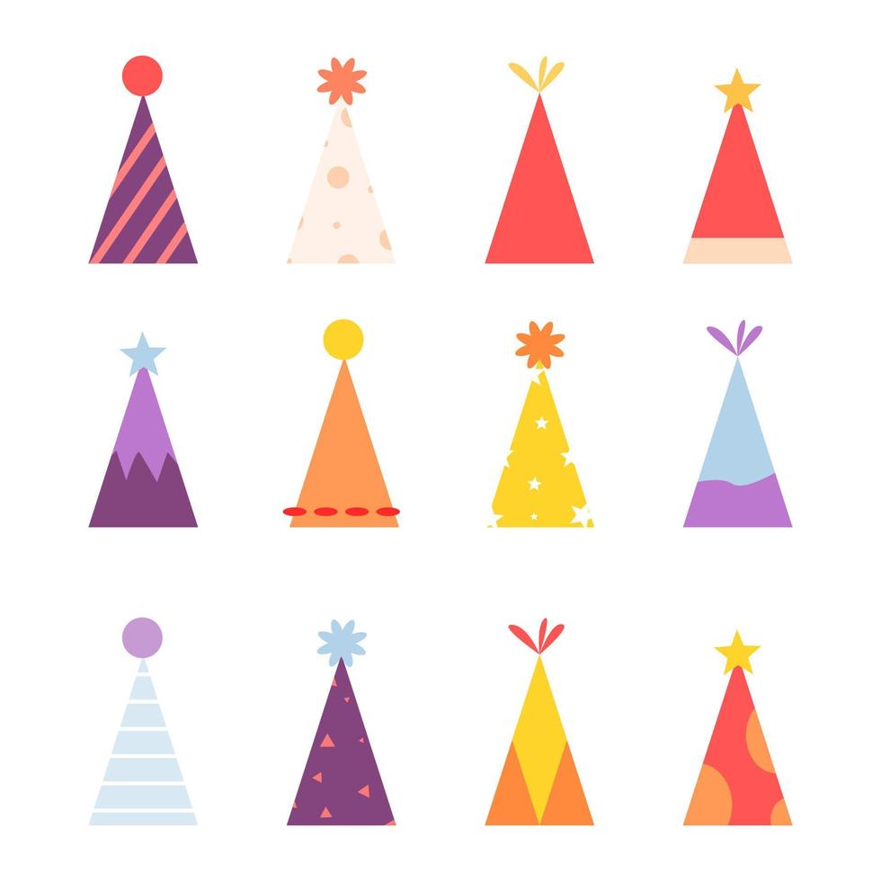 birthday hat illustration vector